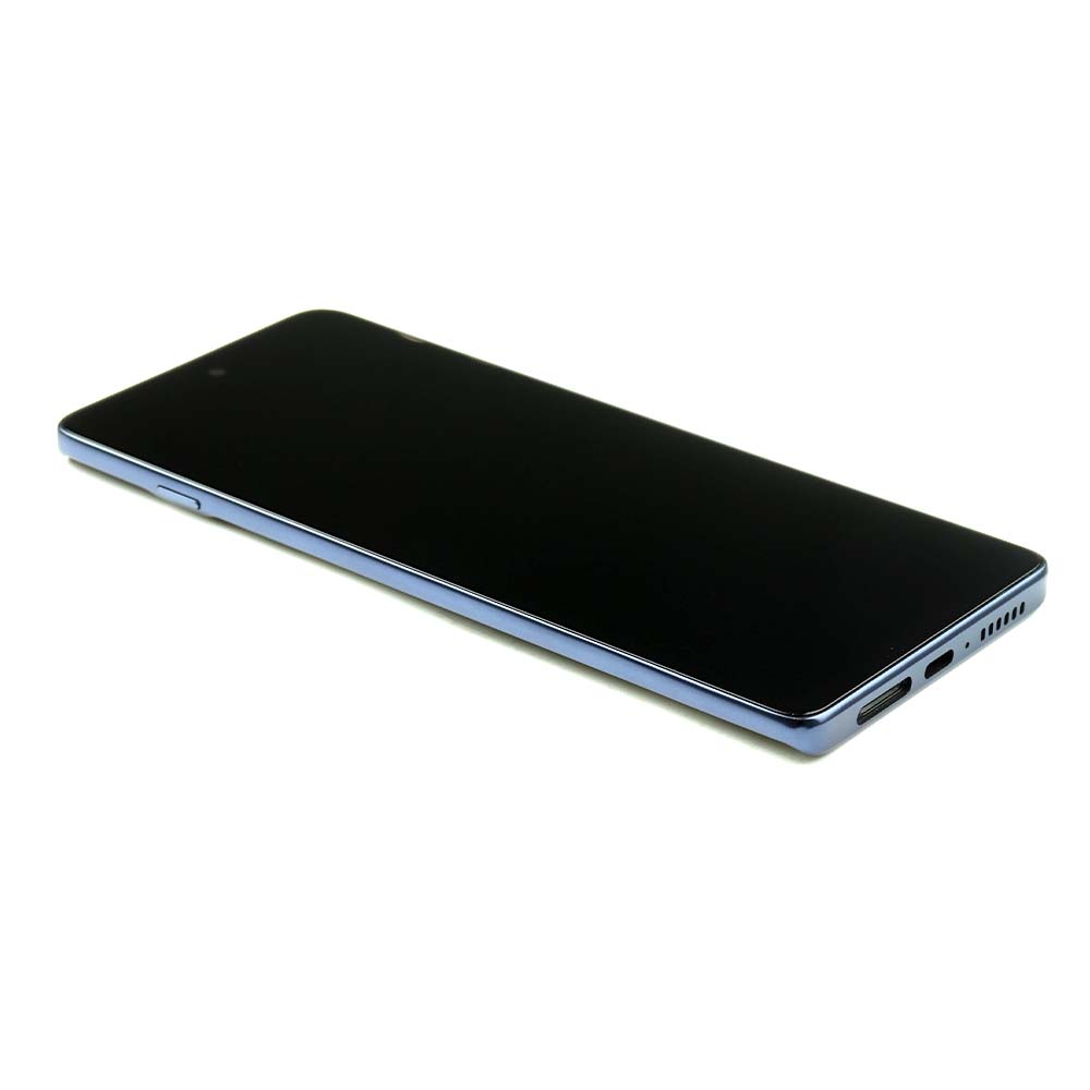 Display Complete with Housing For Motorola Moto G200 Blue Service Pack