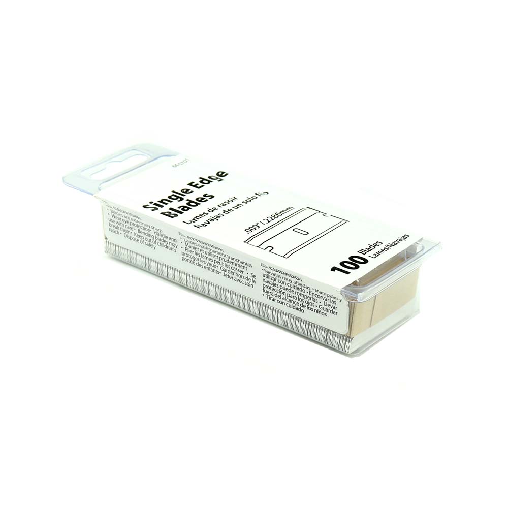 Razor Single Edge Blades (100 pieces) opening tool
