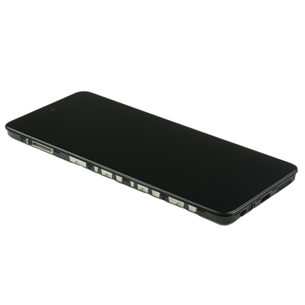 Display Complete with Housing For Motorola Moto G51 Black Service Pack