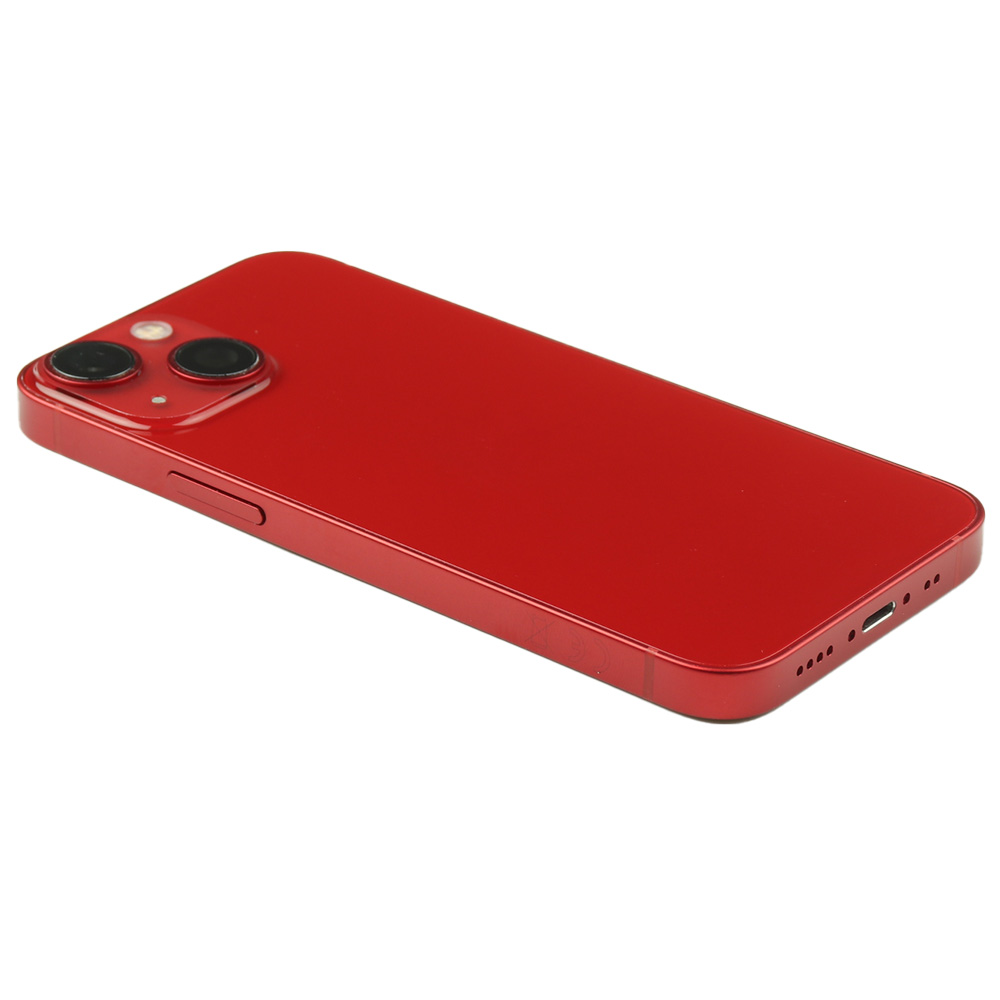 Rear Housing with small parts (US Version) For iPhone 13 Mini Red Pulled