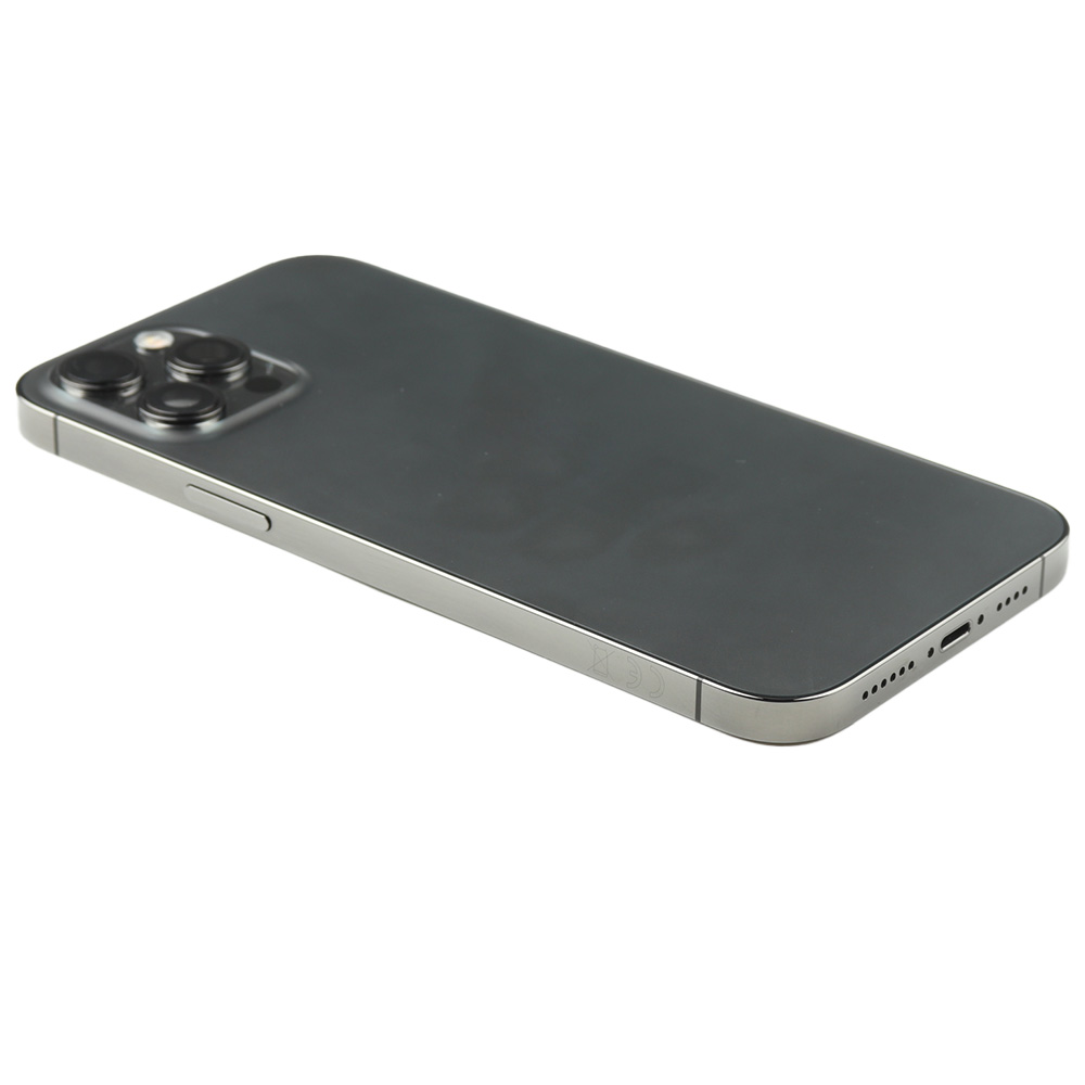 Rear Housing with small parts (US Version) For iPhone 12 Pro Max Black Pulled