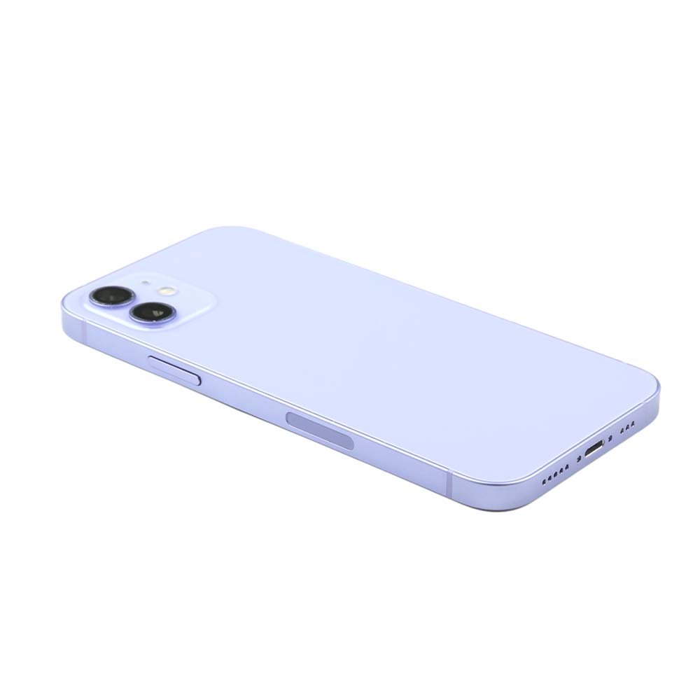 Rear Housing with small parts (US Version) For iPhone 12 Purple Pulled