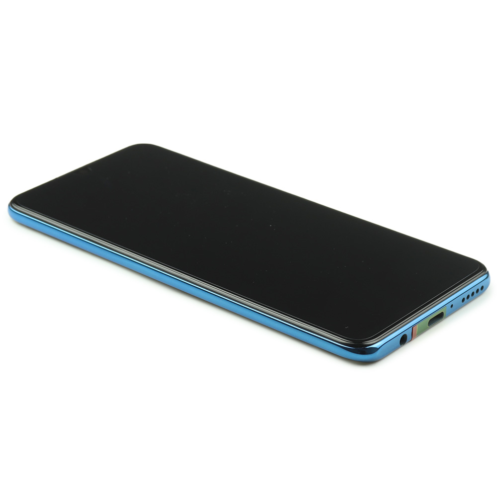 Display with Housing and battery For Huawei P30 Lite New Edition (48MP) (MAR-LX1B) Blue Service Pack
