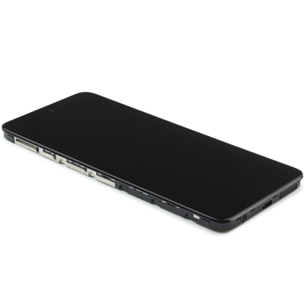 Display Complete with Housing For Motorola Moto E32S Black Service Pack