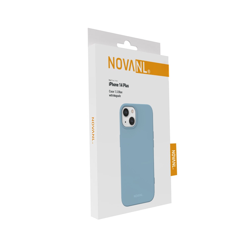 NOVANL SoftTouch Case (incl. Magnetics) For iPhone 14 Plus Blue
