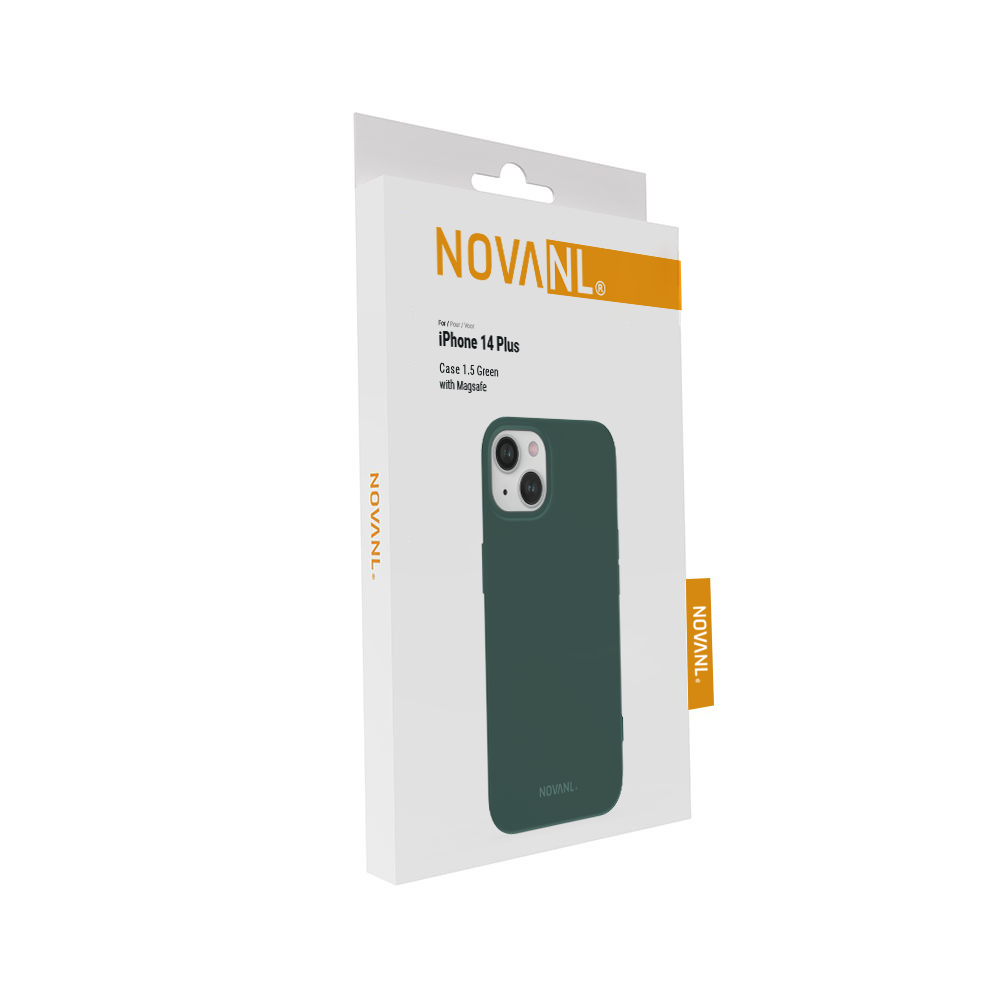 NOVANL SoftTouch Case (incl. Magnetics) For iPhone 14 Plus Green