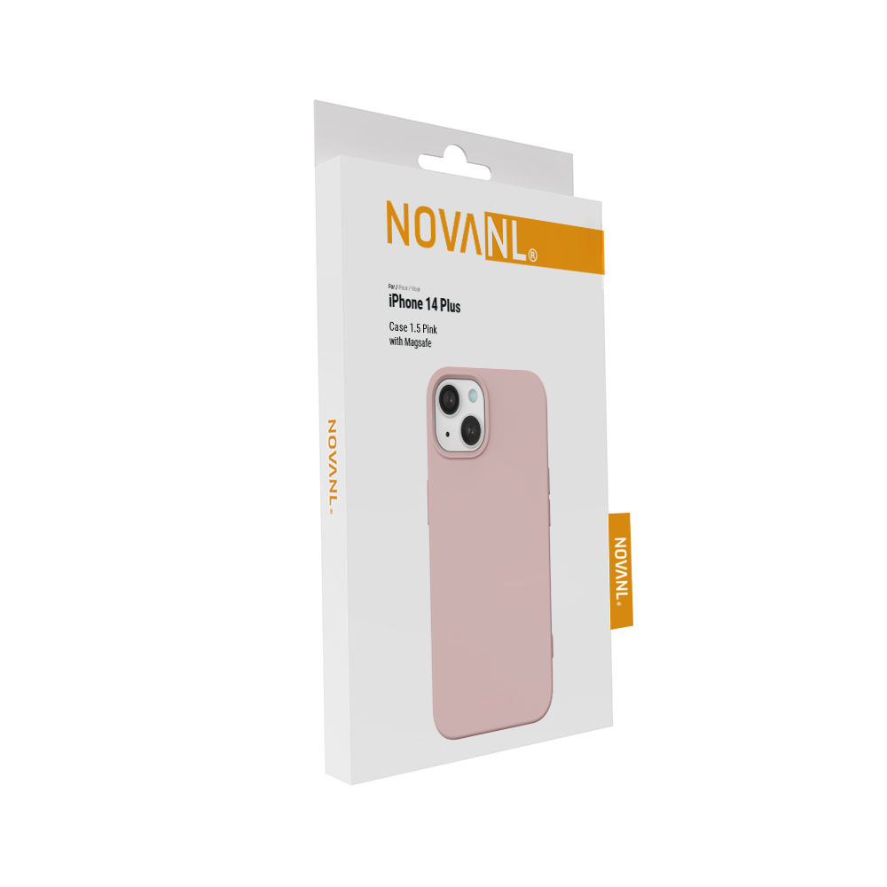 NOVANL SoftTouch Case (incl. Magnetics) For iPhone 14 Plus Pink