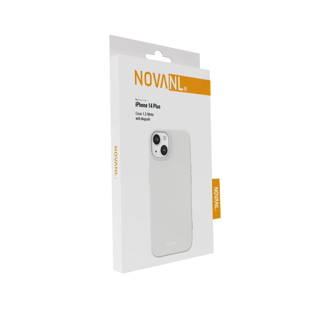 NOVANL SoftTouch Case (incl. Magnetics) For iPhone 14 Plus White