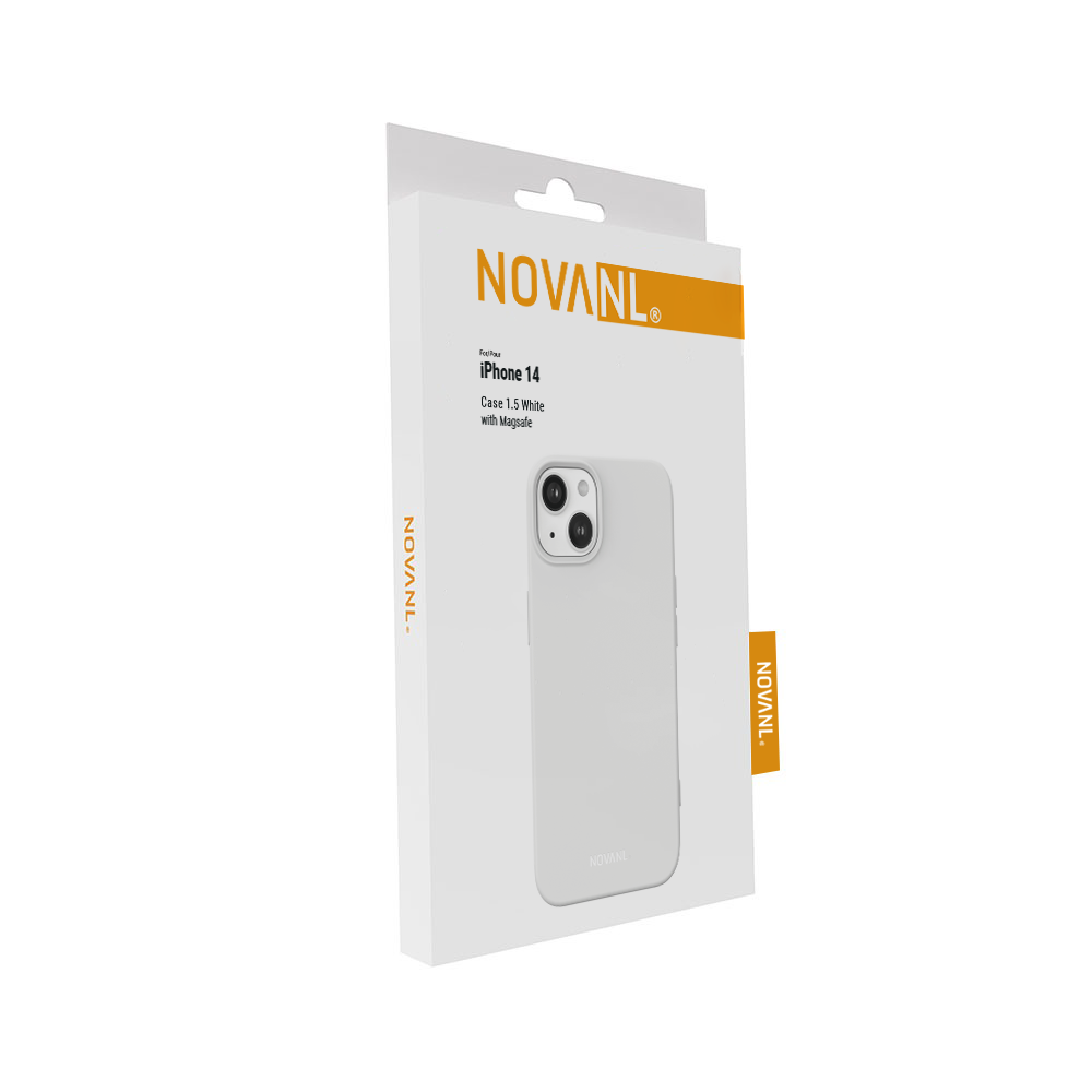 NOVANL SoftTouch Case (incl. Magnetics) For iPhone 14 White