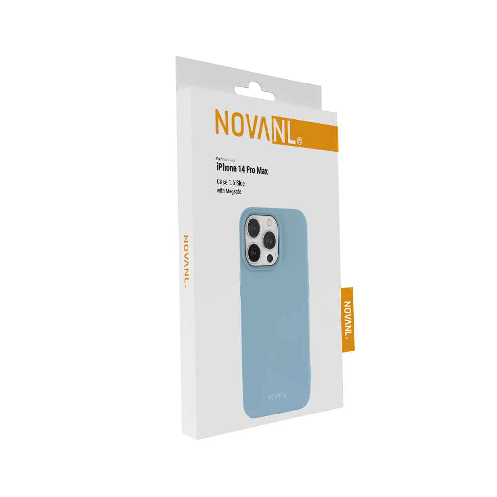 NOVANL SoftTouch Case (incl. Magnetics) For iPhone 14 Pro Max Blue