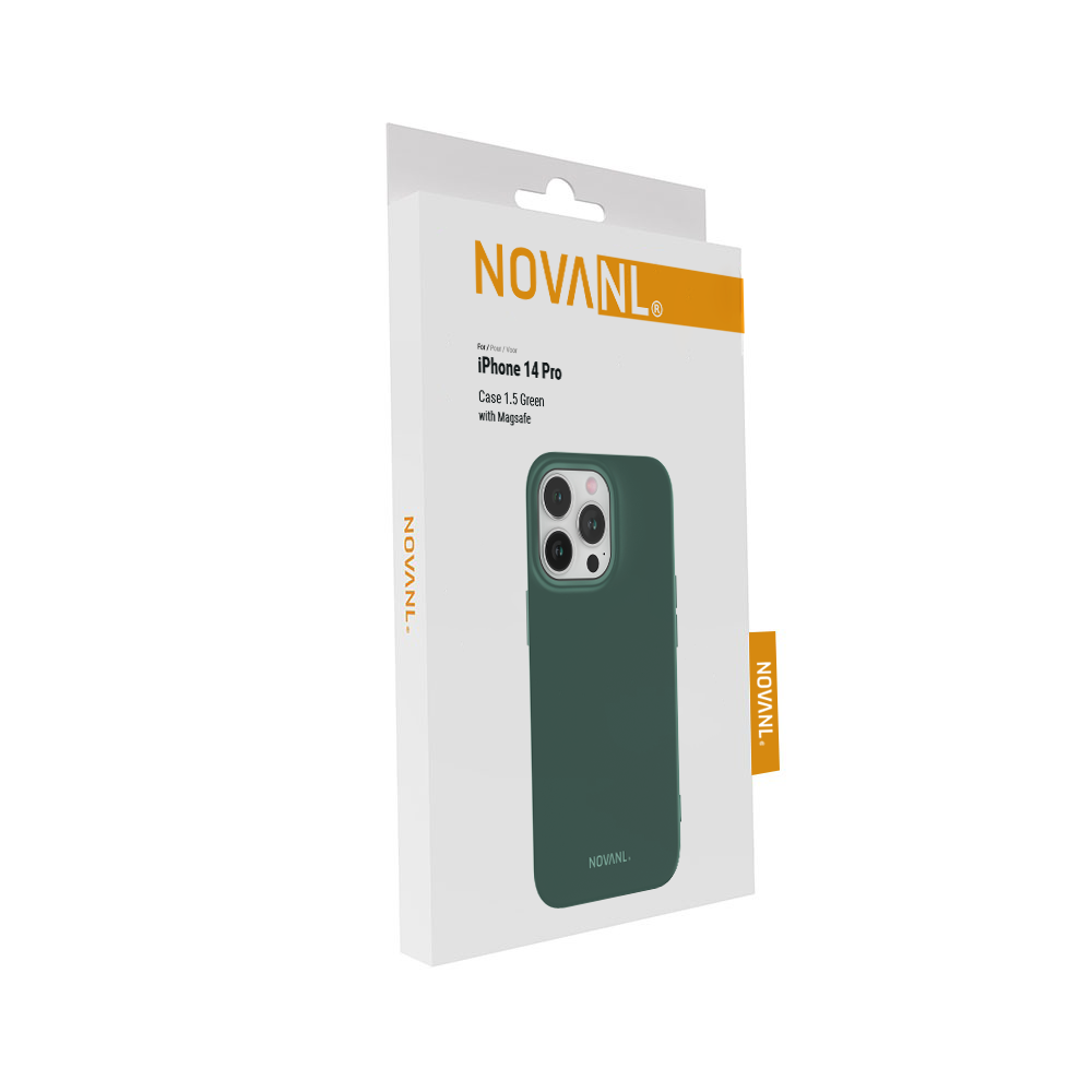 NOVANL SoftTouch Case (incl. Magnetics) For iPhone 14 Pro Green