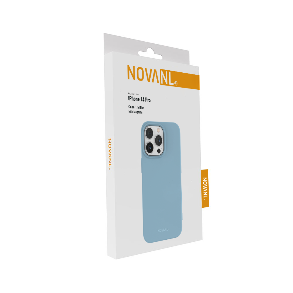 NOVANL SoftTouch Case (incl. Magnetics) For iPhone 14 Pro Blue
