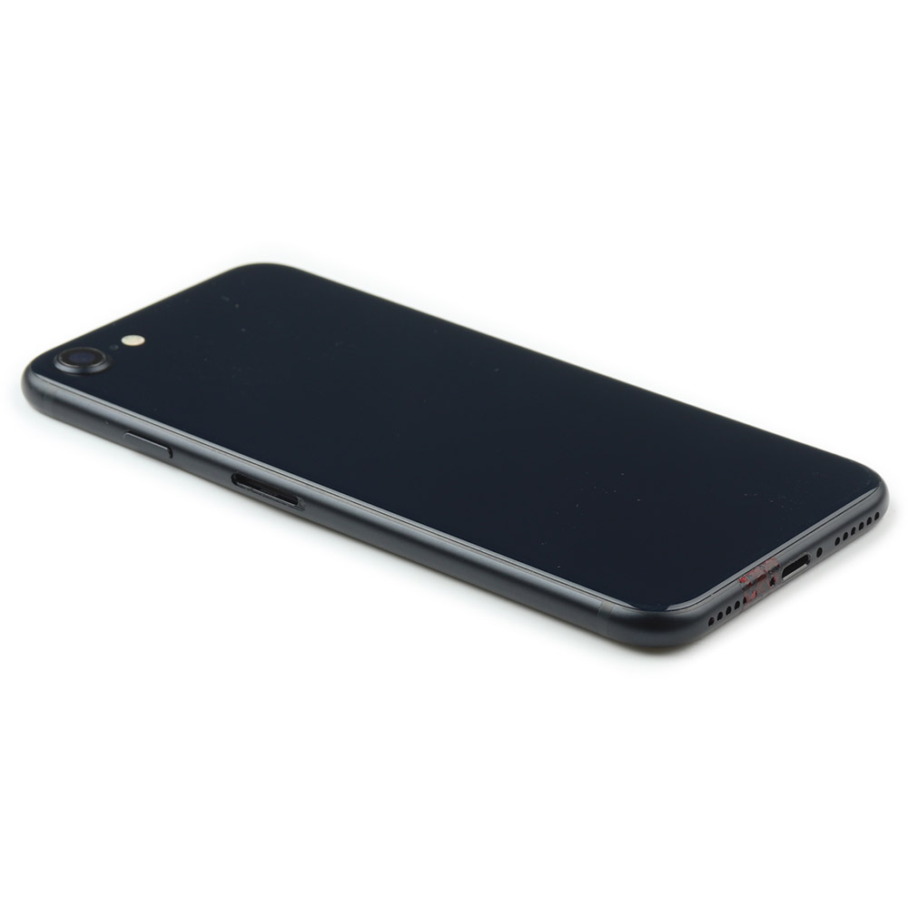 Rear Housing with small parts For iPhone SE 3 2022 Black Pulled