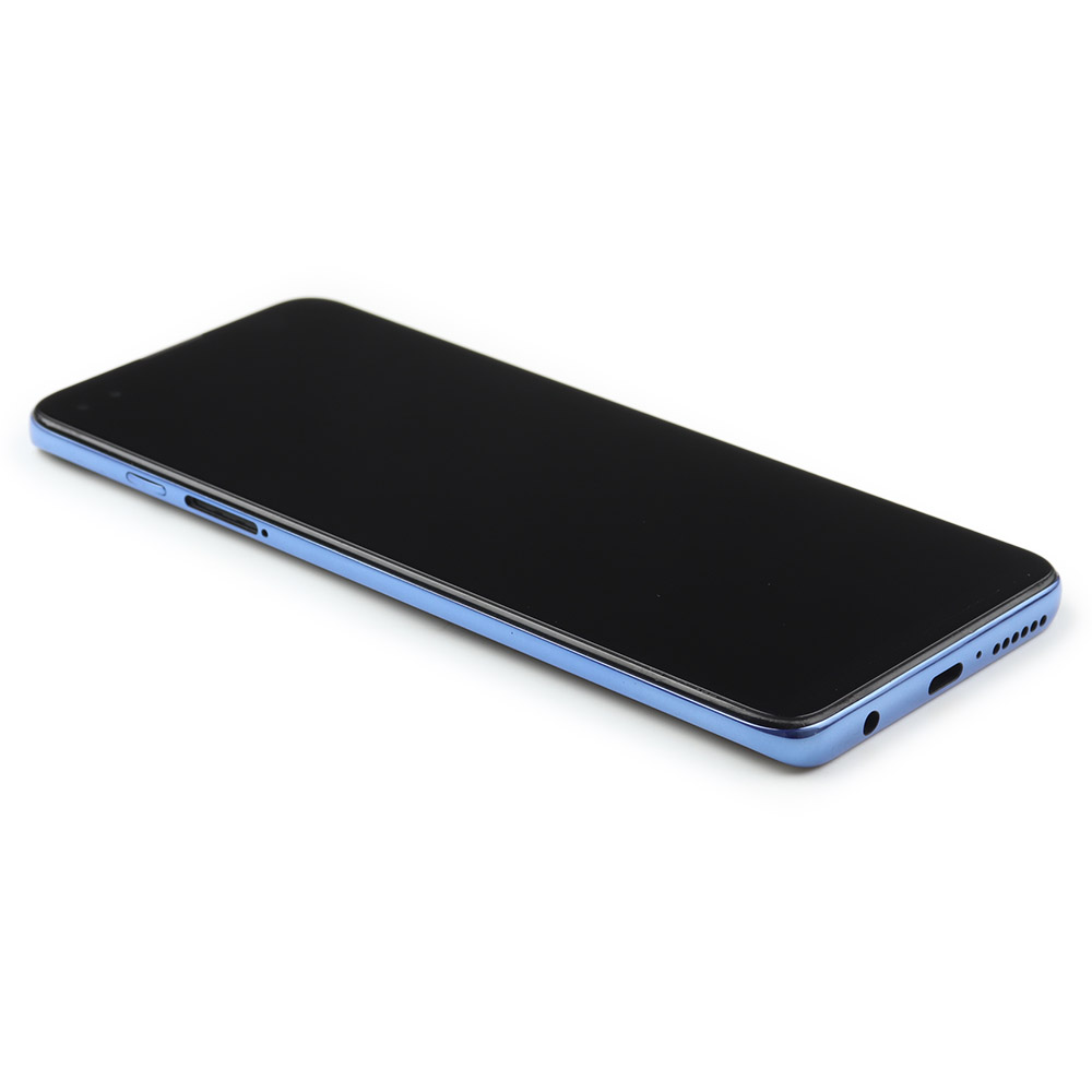 Display Complete with Housing For Motorola Moto G100 Dark blue OEM-Equivalent