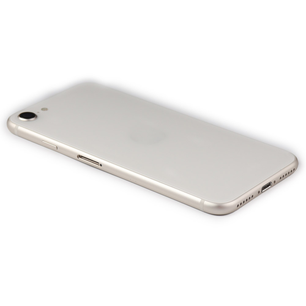 Rear Housing with small parts For iPhone SE 3 2022 White Pulled