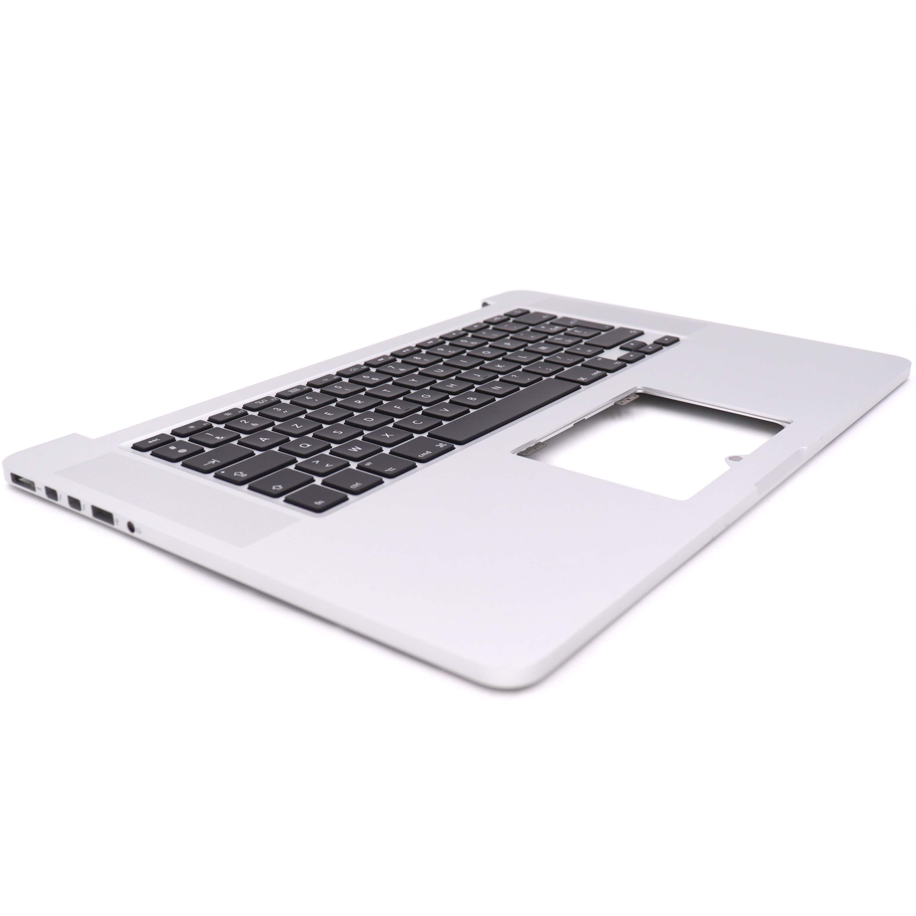 Keyboard Complete with Housing Silver (FR) (2013-2014) For MacBook Pro Retina 15 inch (A1398) Silver OEM-Equivalent