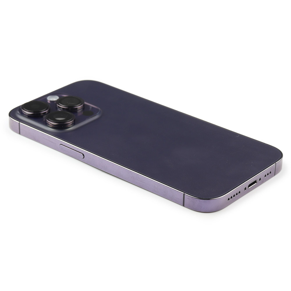 Rear Housing with small parts For iPhone 14 Pro Purple Pulled