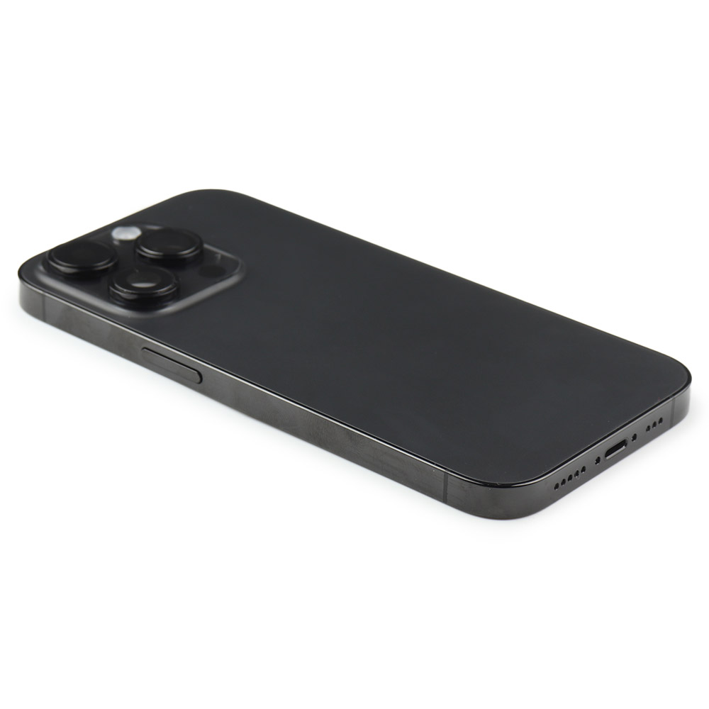 Rear Housing with small parts For iPhone 14 Pro Black Pulled