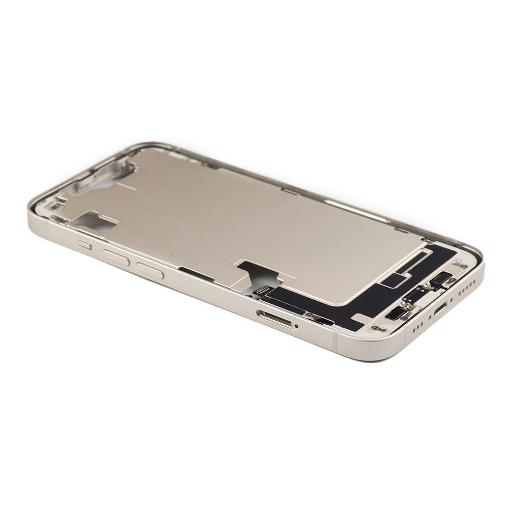 Middle Frame For iPhone 14 White Pulled