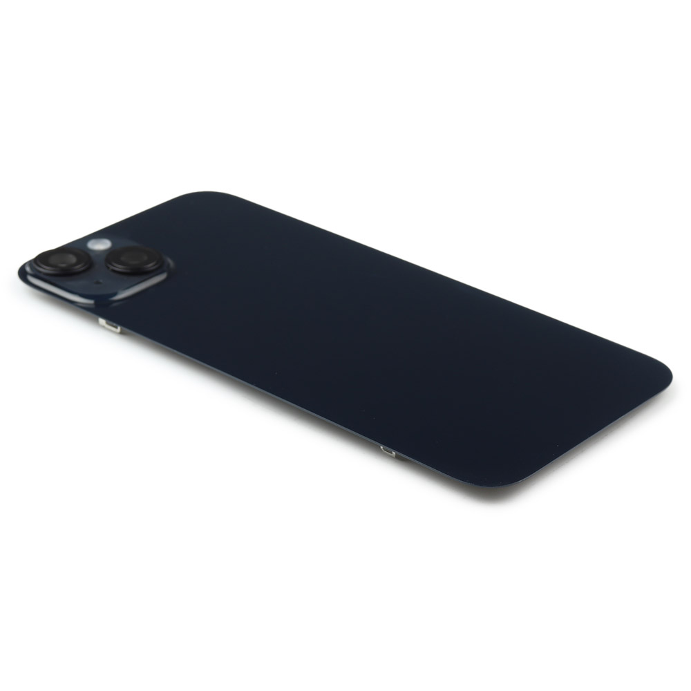 Back Cover incl. Camera lens, Flash Light and Wireless Charging For iPhone 14 Plus Black Pulled