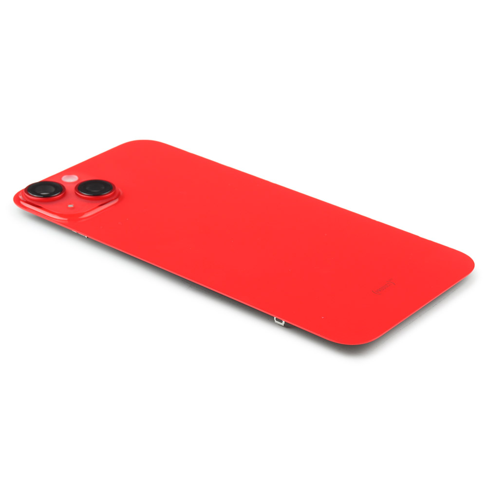 Back Cover incl. Camera lens, Flash Light and Wireless Charging For iPhone 14 Plus Red Pulled