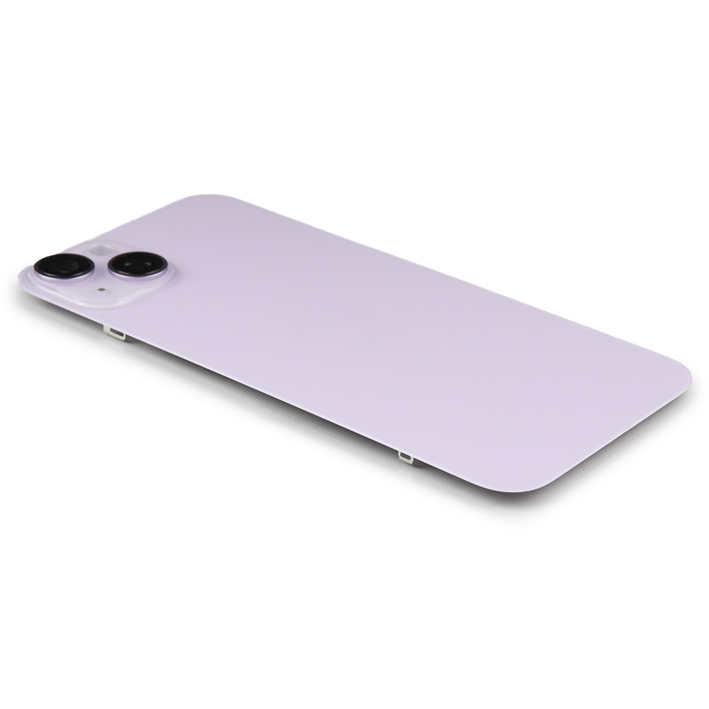 Back Cover incl. Camera lens, Flash Light and Wireless Charging For iPhone 14 Plus Purple Pulled