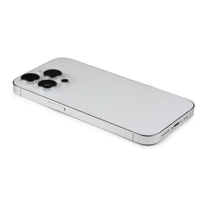 Rear Housing with small parts For iPhone 14 Pro White Pulled