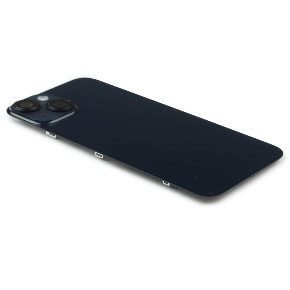 Back Cover incl. Camera lens, Flash Light and Wireless Charging For iPhone 14 Black Pulled
