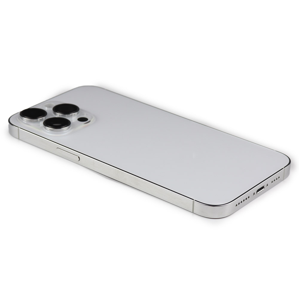 Rear Housing with small parts For iPhone 14 Pro Max White Pulled