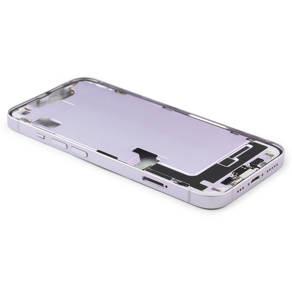 Middle Frame For iPhone 14 Purple Pulled