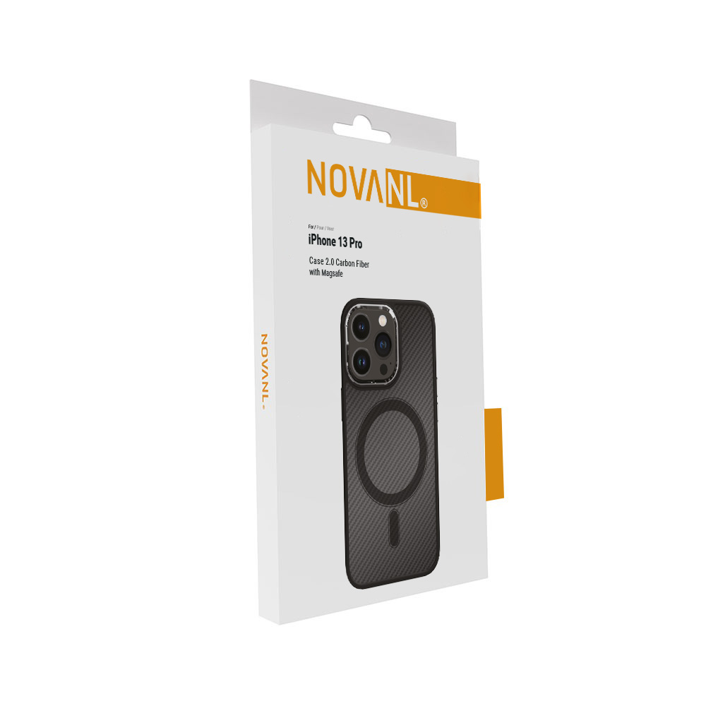 NOVANL MagGuard Case (incl. Magnetics) For iPhone 13 Pro Carbon Fiber