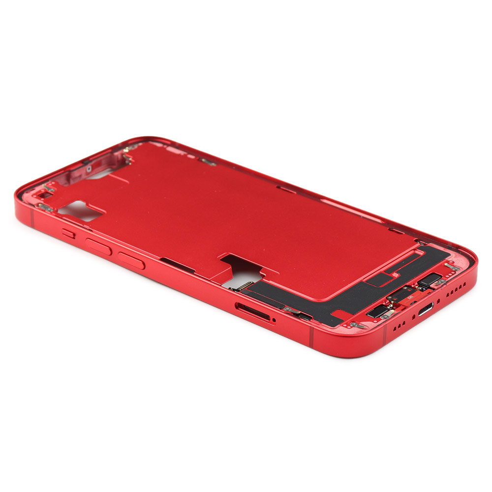 Middle Frame For iPhone 14 Red Pulled