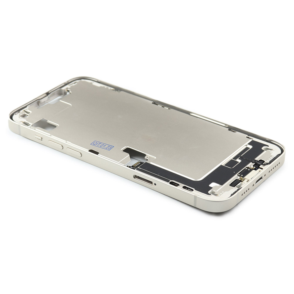 Middle Frame For iPhone 14 Plus White Pulled