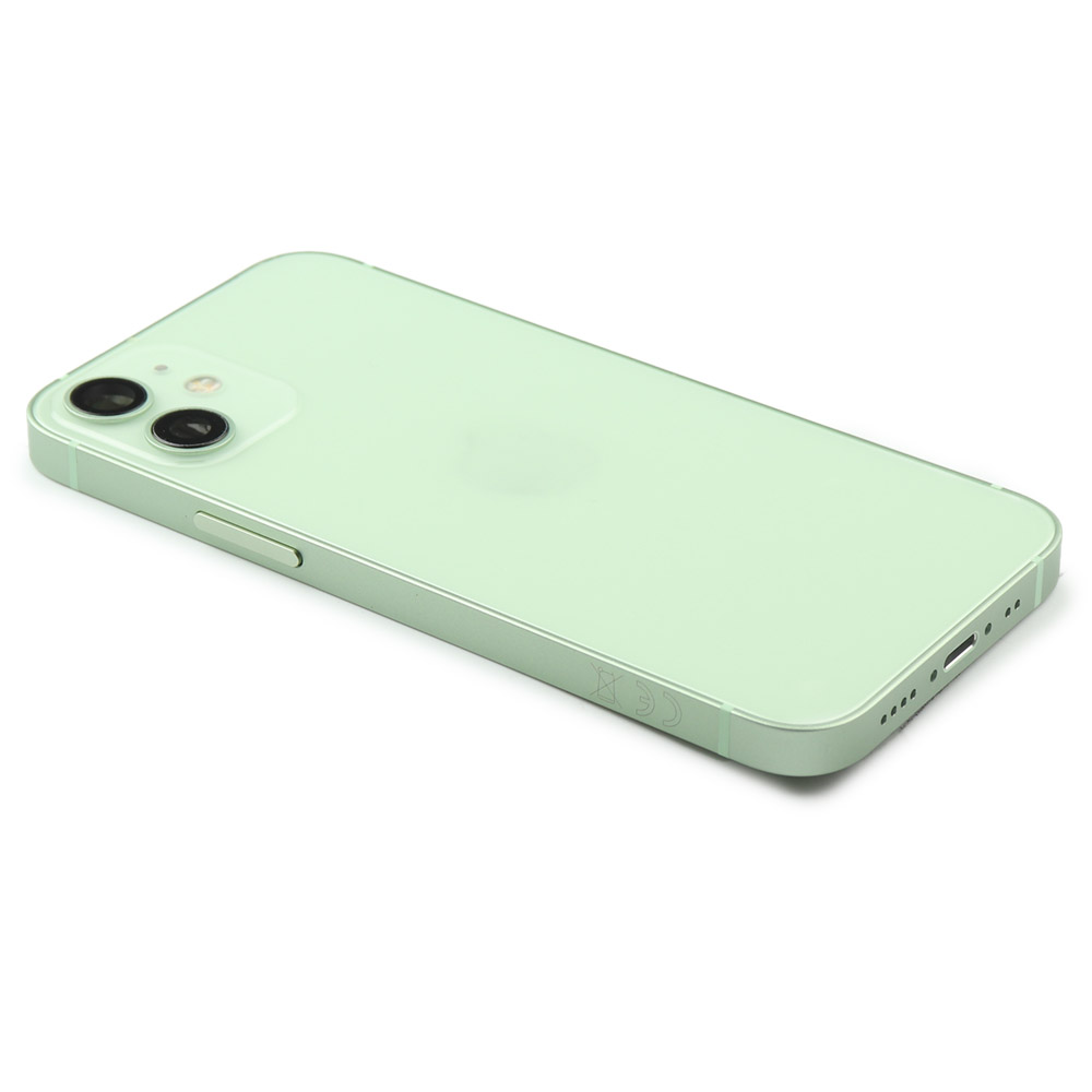Rear Housing with small parts (EU Version) For iPhone 12 Mini Green Pulled