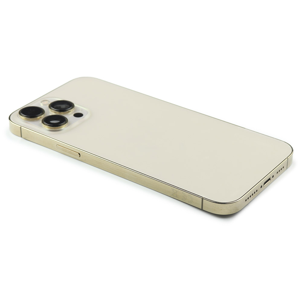 Rear Housing with small parts (EU Version) For iPhone 13 Pro Max Gold Pulled
