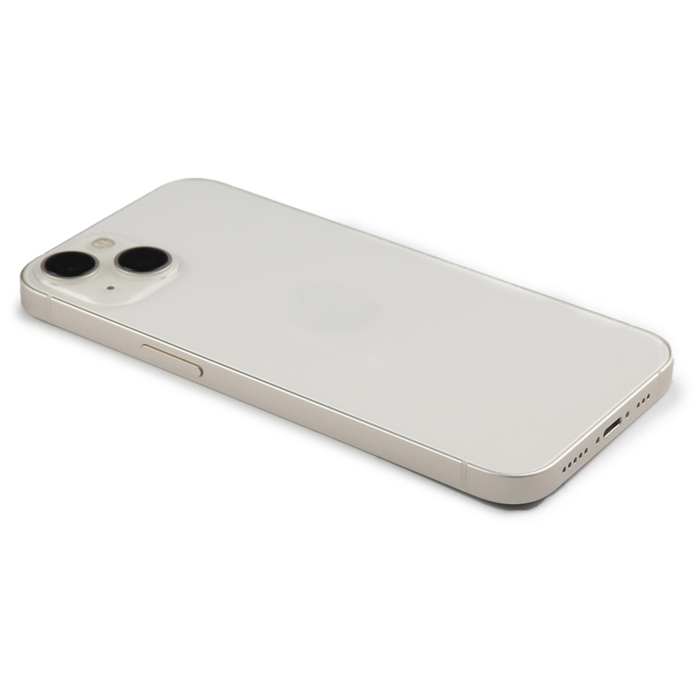 Rear Housing with small parts (EU Version) For iPhone 13 White Pulled