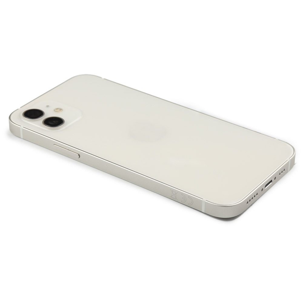 Rear Housing with small parts (EU Version) For iPhone 12 White Pulled