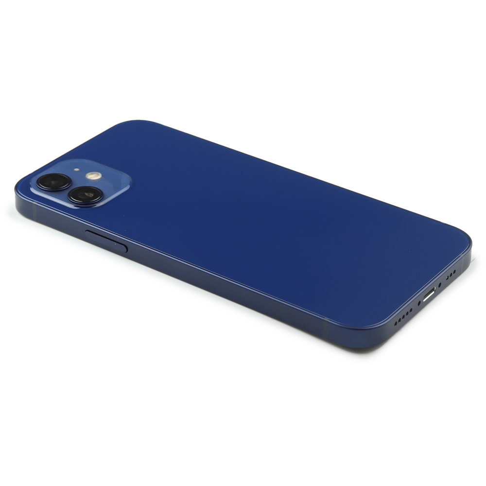 Rear Housing with small parts (EU Version) For iPhone 12 Blue Pulled