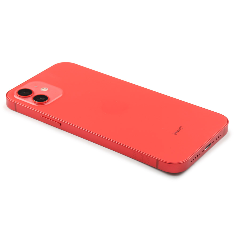 Rear Housing with small parts (EU Version) For iPhone 12 Red Pulled