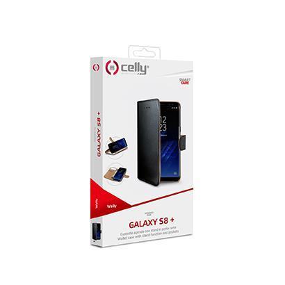 Celly Wally Bookcase For Samsung Galaxy S8 Plus Black