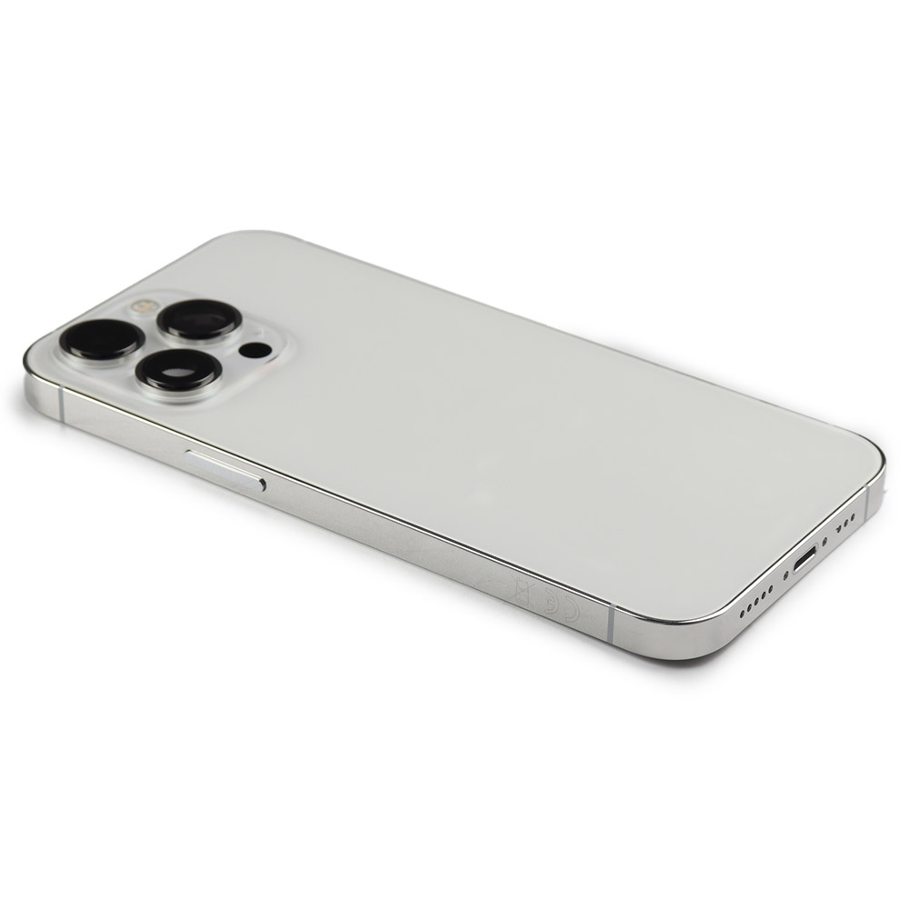 Rear Housing with small parts (EU Version) For iPhone 13 Pro Silver Pulled
