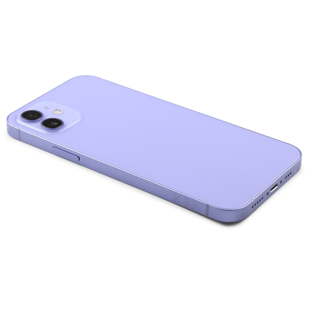 Rear Housing with small parts (EU Version) For iPhone 12 Purple Pulled