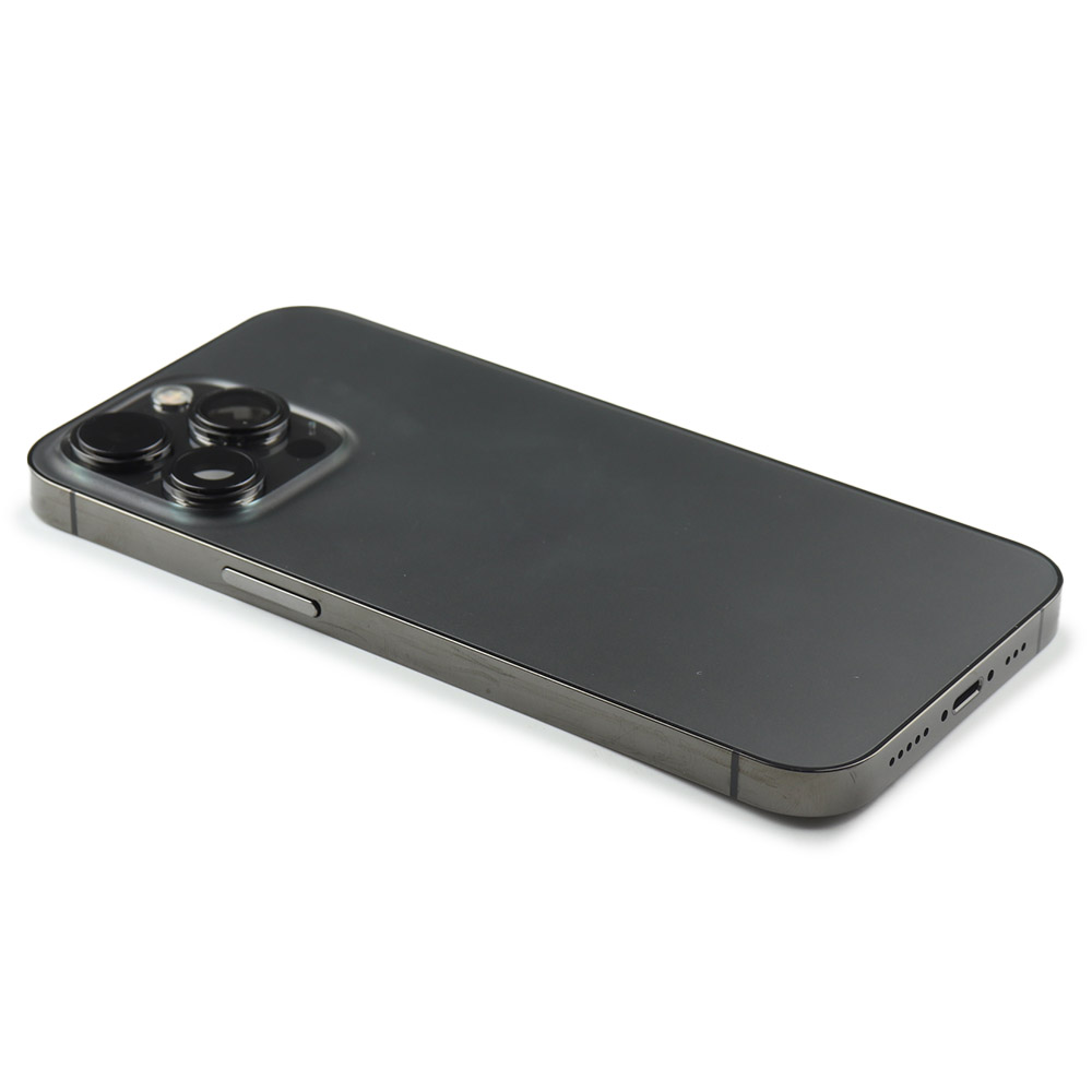 Rear Housing with small parts (EU Version) For iPhone 13 Pro Black Pulled