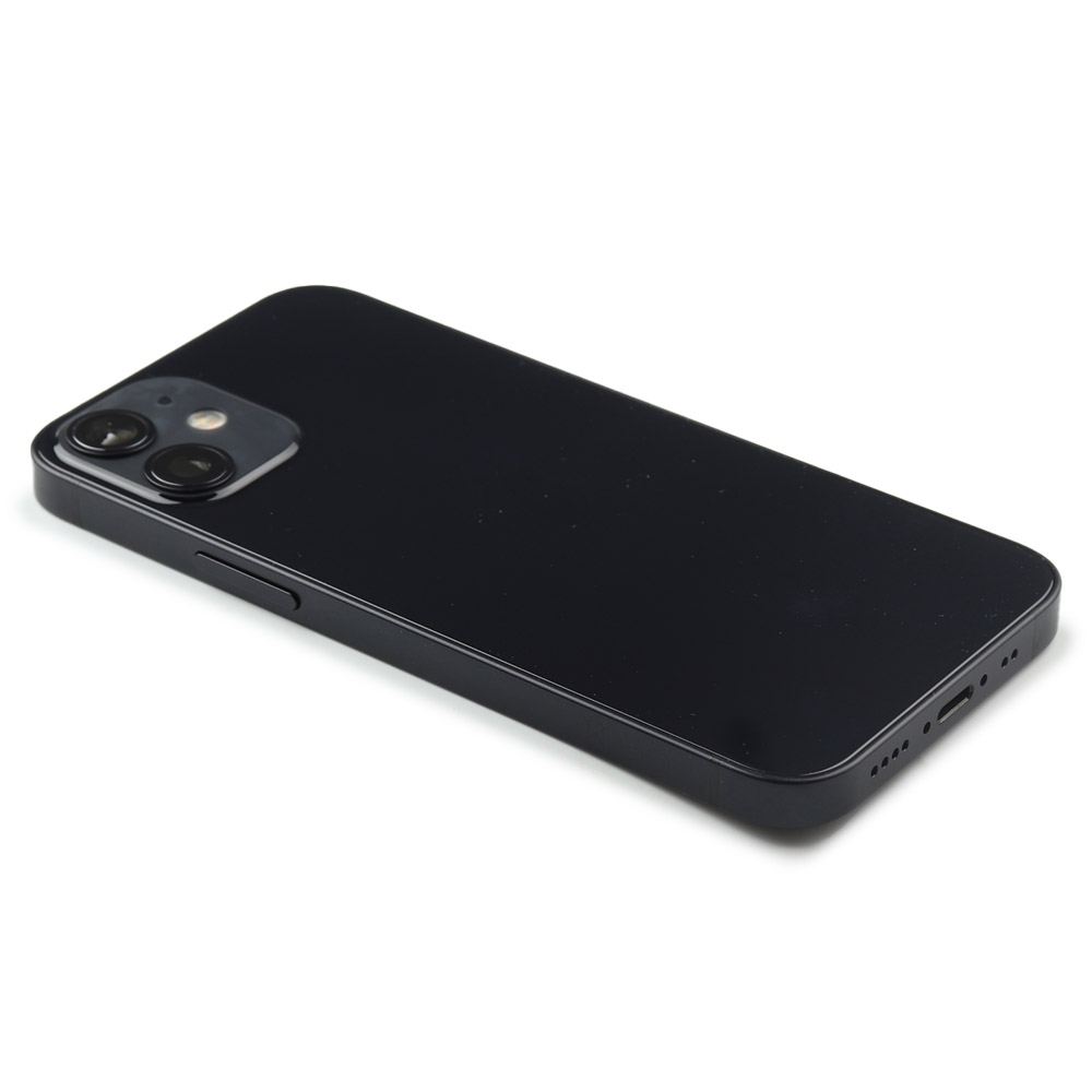 Rear Housing with small parts (EU Version) For iPhone 12 Mini Black Pulled