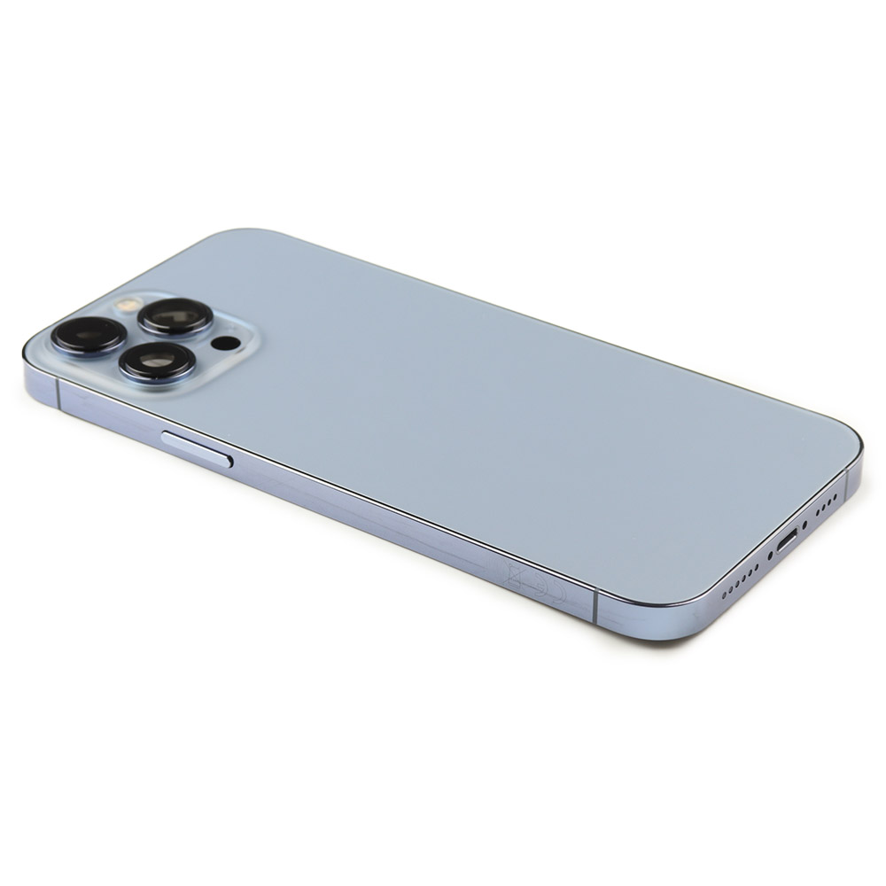 Rear Housing with small parts (EU Version) For iPhone 13 Pro Max Blue Pulled