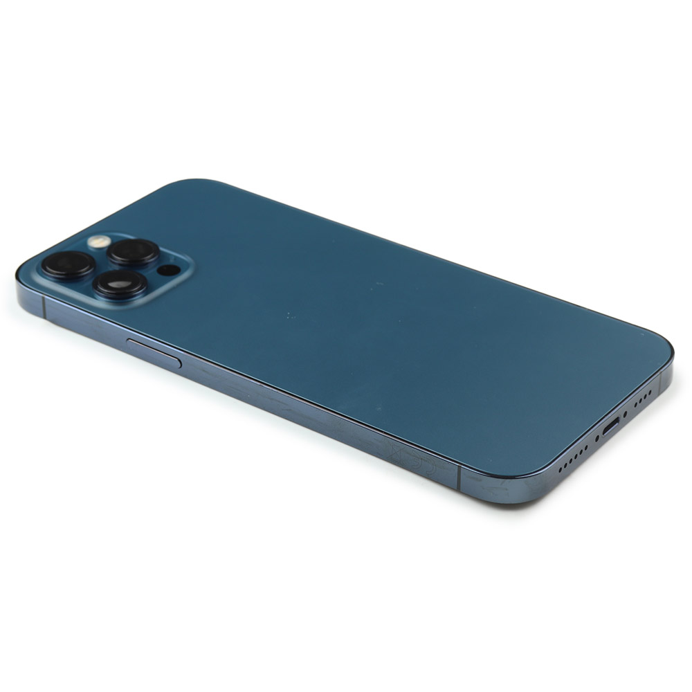 Rear Housing with small parts (EU Version) For iPhone 12 Pro Max Blue Pulled