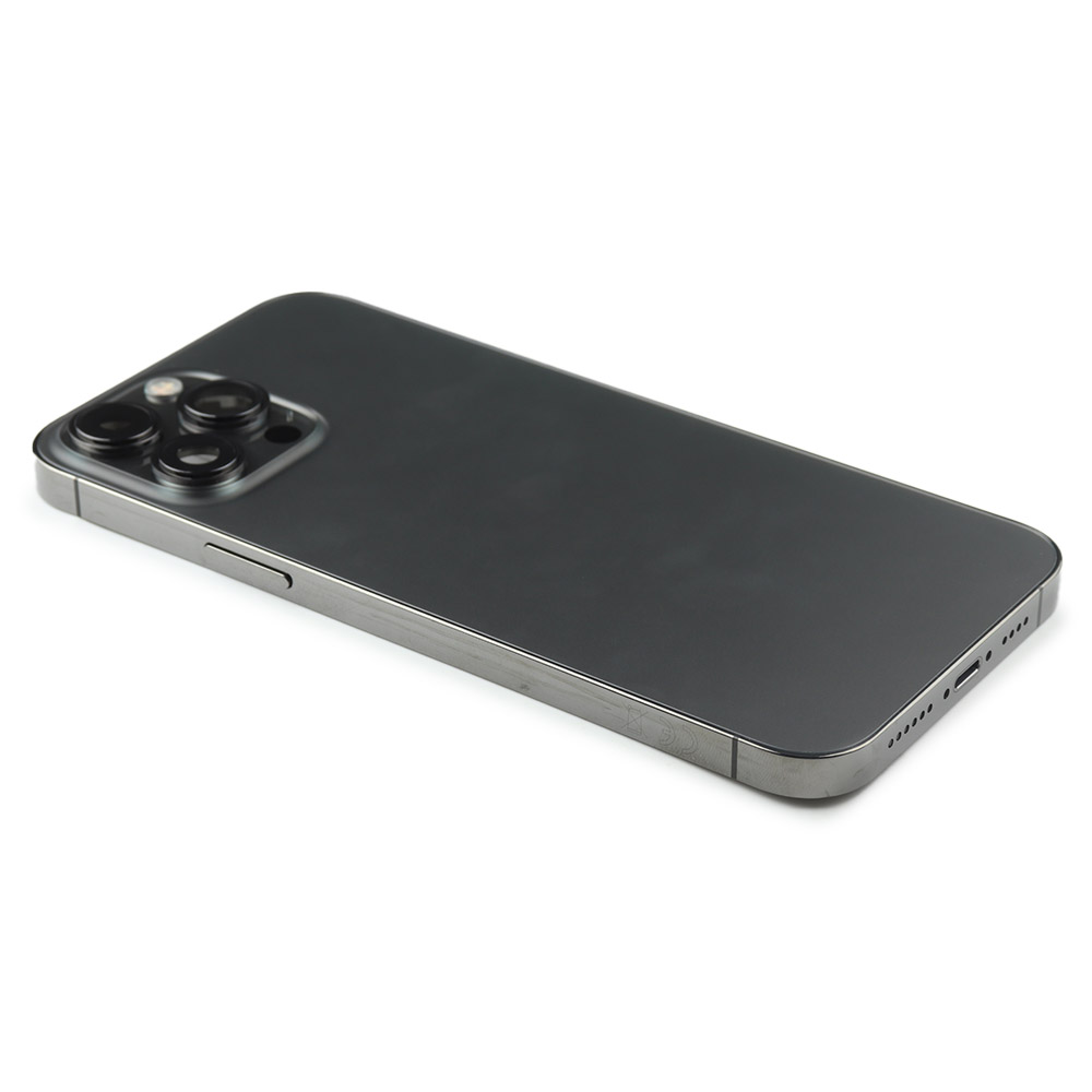 Rear Housing with small parts (EU Version) For iPhone 13 Pro Max Black Pulled