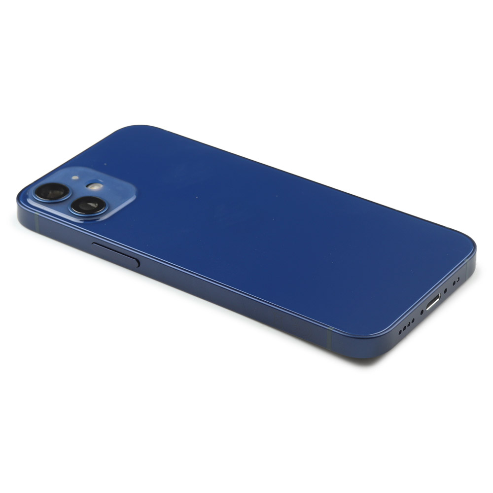 Rear Housing with small parts (EU Version) For iPhone 12 Mini Blue Pulled