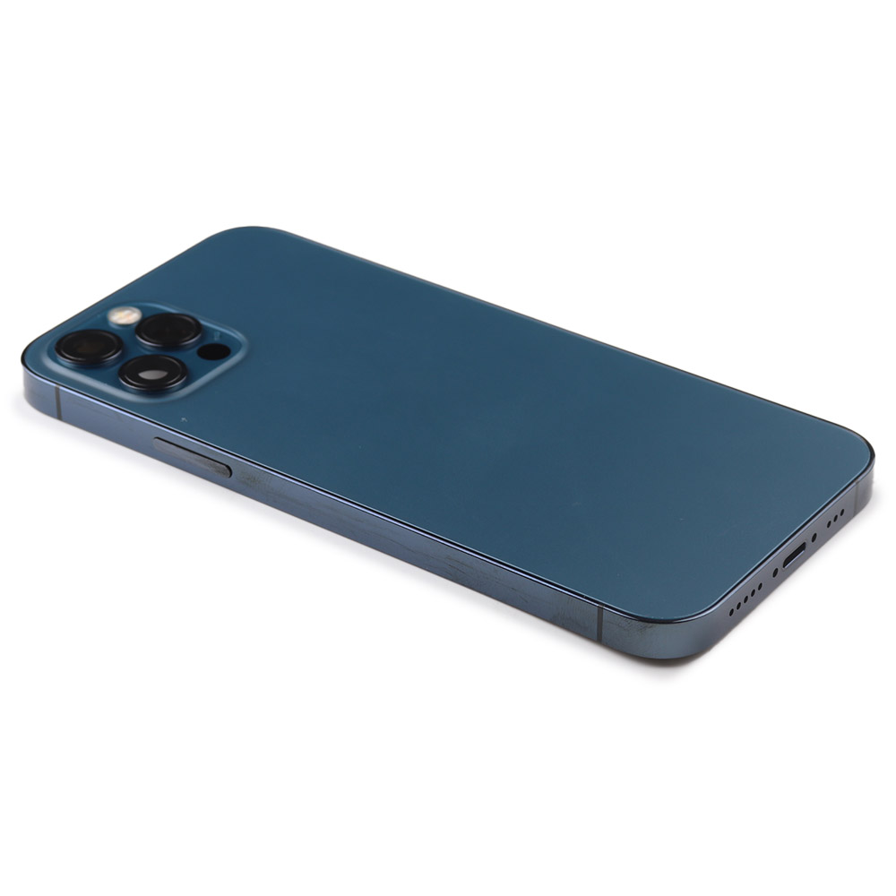 Rear Housing with small parts (EU Version) For iPhone 12 Pro Blue Pulled