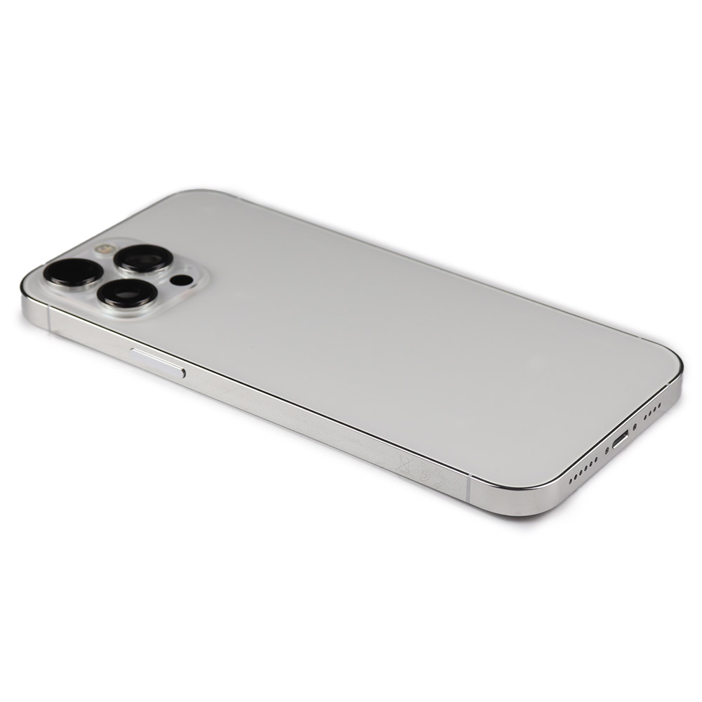 Rear Housing with small parts (EU Version) For iPhone 13 Pro Max Silver Pulled